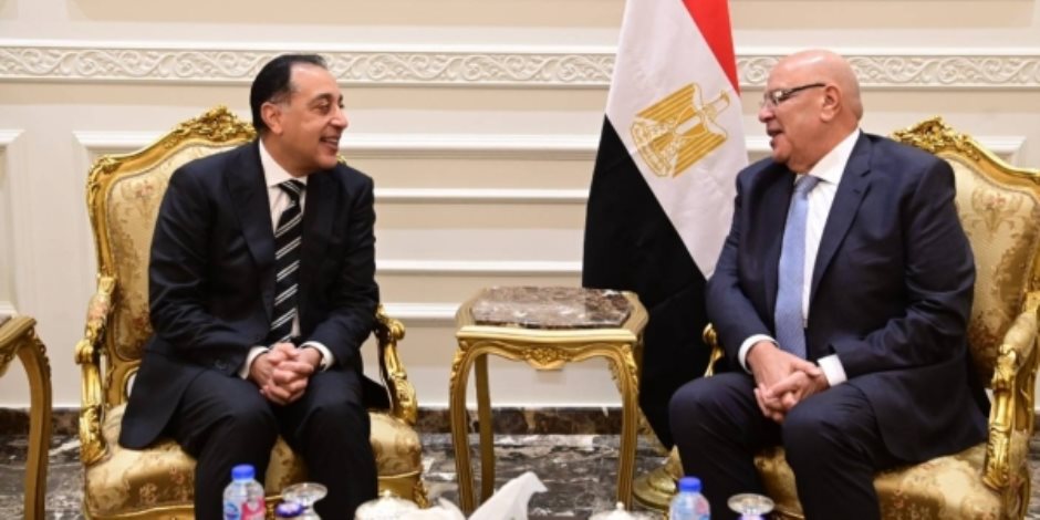 رئيس مجلس النواب المستشار هشام بدوى يستقبل رئيس مجلس الوزراء - صوت الأمة