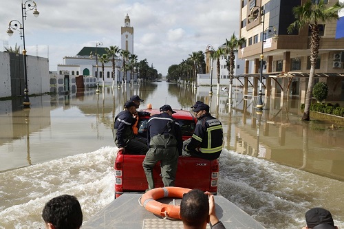 المغرب: إجلاء أكثر من 150 ألف شخص مع هطول أمطار غزيرة إثر اقتراب العاصفة مارتا