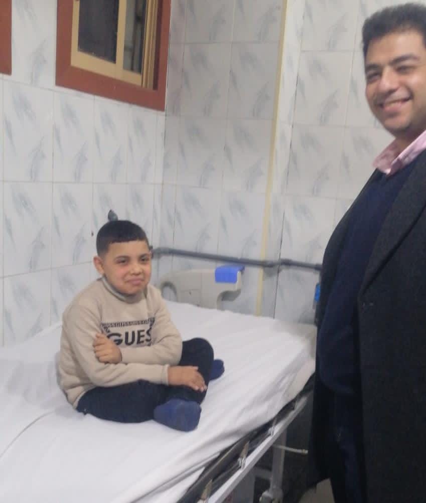 محافظ البحيرة توجه بسرعة علاج الطفل بسام وتوفير جلسات غسيل كلى له