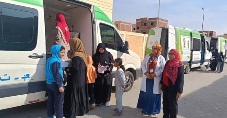 ختام قافلة الصحة المجانية في الشرقية ضمن مبادرة حياة كريمة