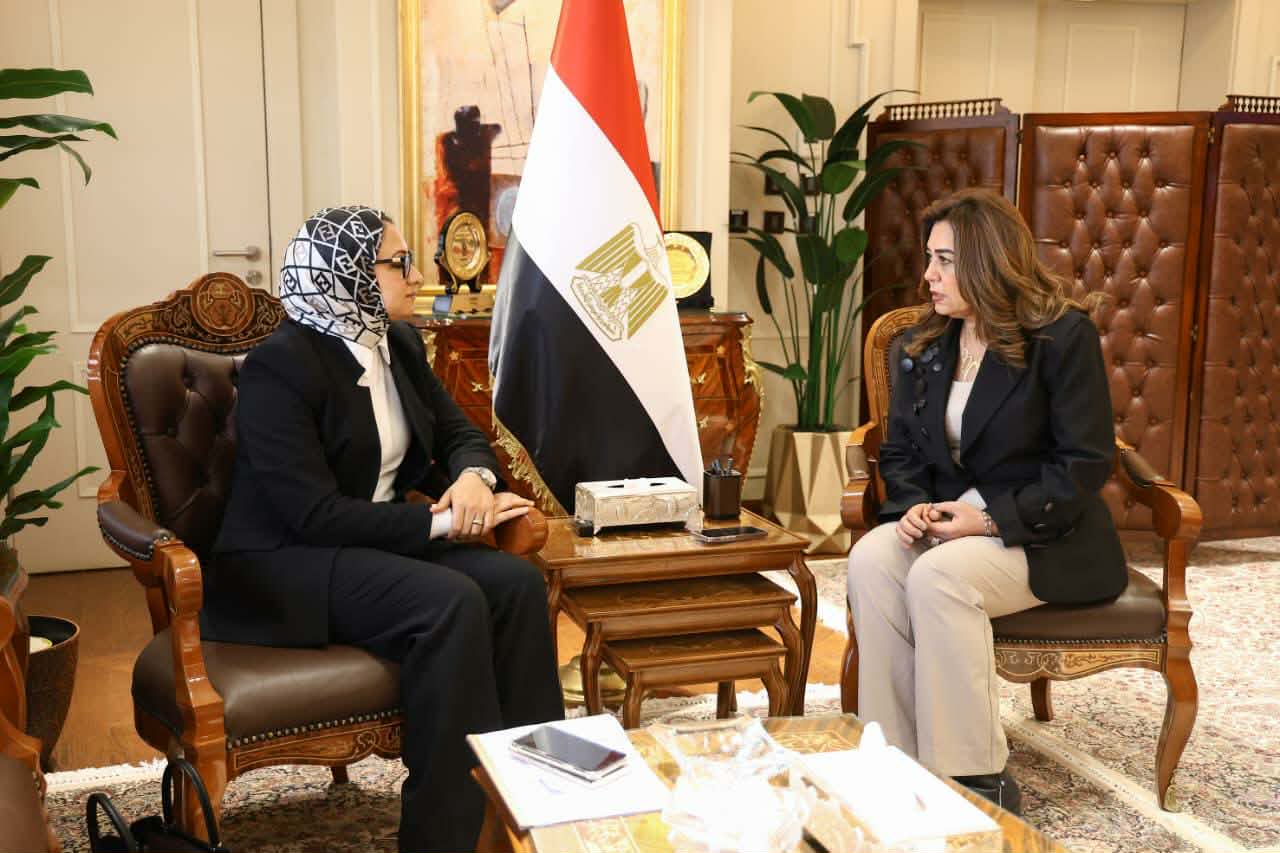 وزيرة التنمية المحلية تبحث مع محافظ الوادي الجديد خطة مواجهة سوء الأحوال الجوية