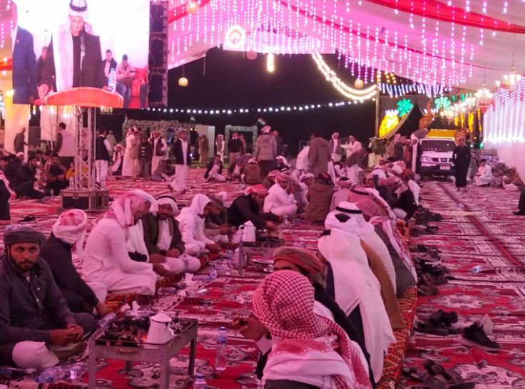 إفطار جماعي لقبيلة التياها في الحسنة بحضور محافظ شمال سيناء وقيادات تنفيذية