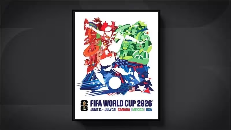 وسط توترات الحرب الأمريكية على إيران.. الكشف عن آخر ملصقات كأس 2026