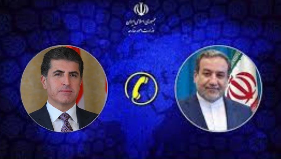 وزير خارجية إيران يبحث مع رئيس إقليم كردستان العراق عواقب الحرب بالمنطقة