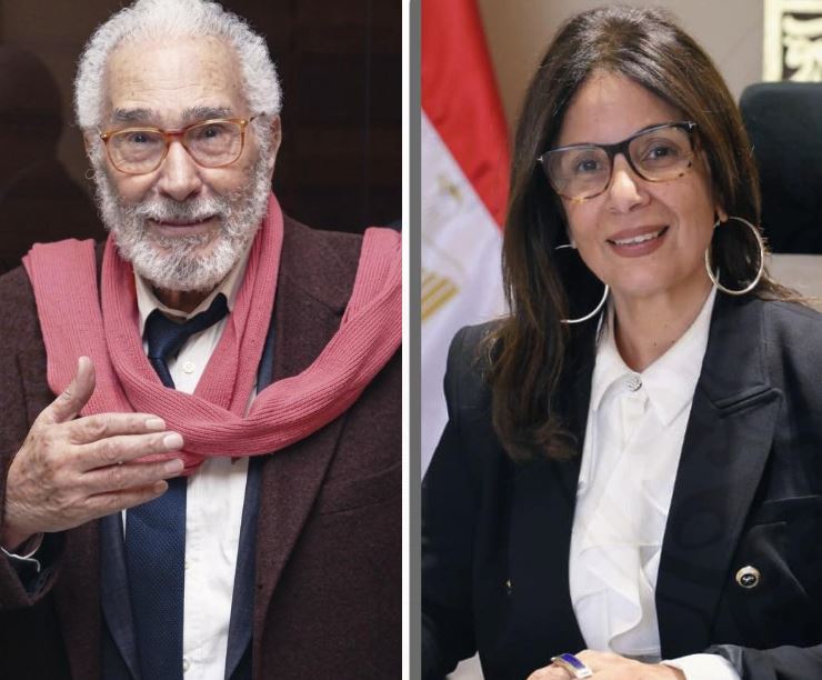وزيرة الثقافة تطمئن على صحة الفنان عبدالرحمن أبو زهرة وتتابع حالته
