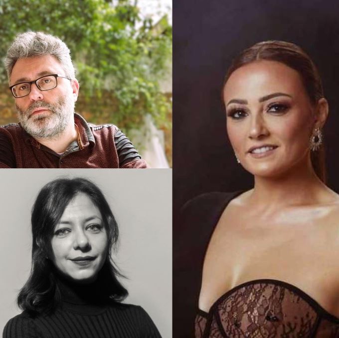بشرى وإدواردو جيوت وسولاي غربية بلجنة تحكيم الفيلم القصير بمهرجان أسوان لأفلام المرأة