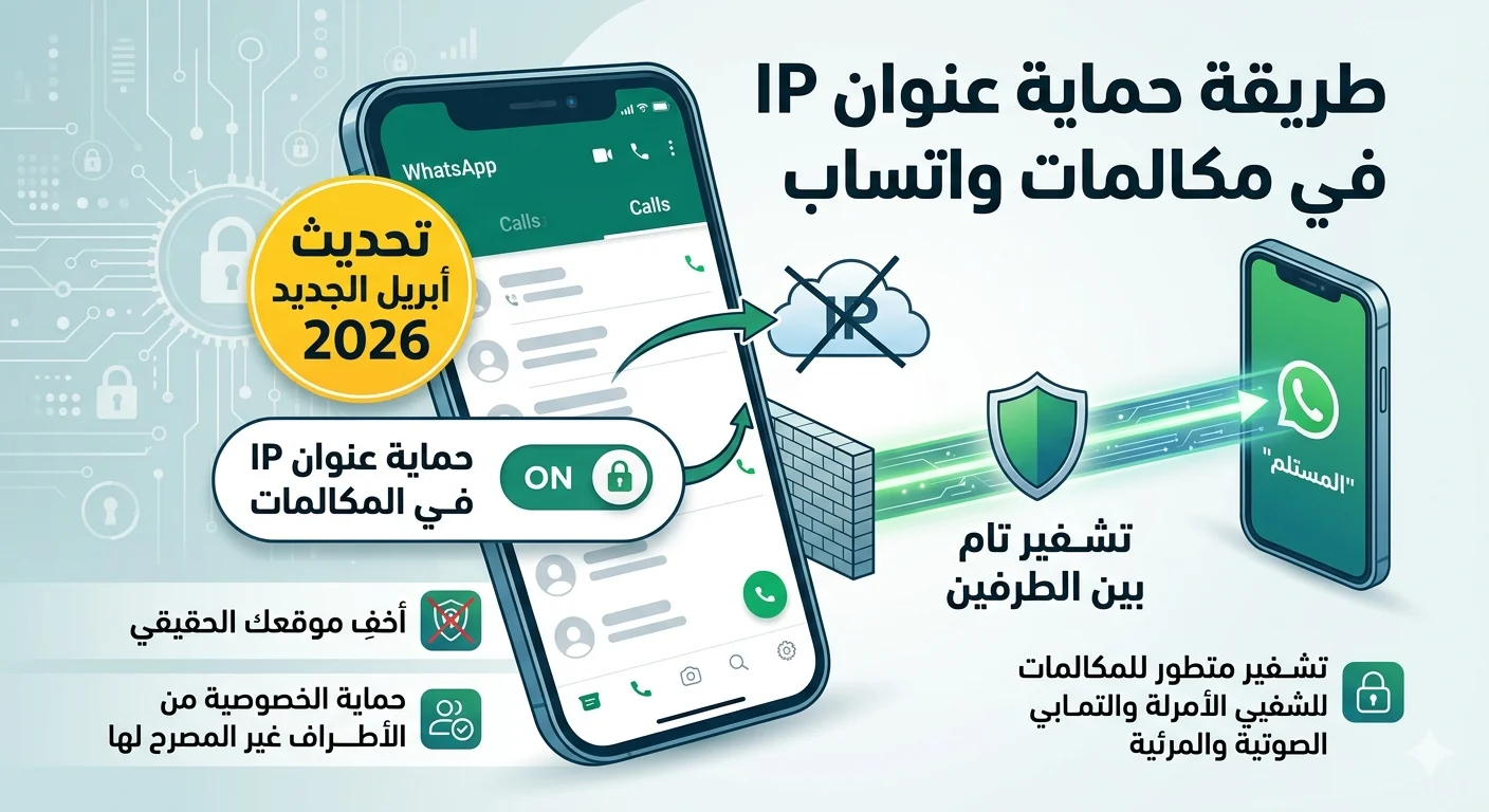 سر إخفاء عنوان الـ IP في مكالمات واتساب.. تحديث 2026 الذي طال انتظاره