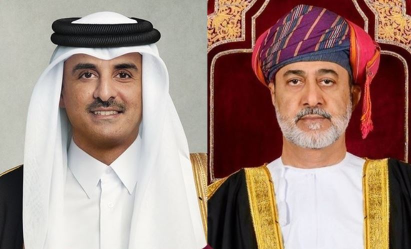 أمير قطر وسلطان عمان يؤكدان ضرورة تغليب الحلول الدبلوماسية والحوار لتسوية النزاعات