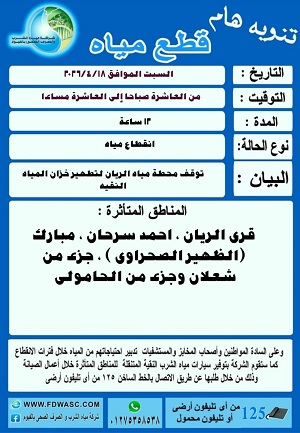 انقطاع المياه 12 ساعة عن عدد من قرى الفيوم لإجراء أعمال التطهير