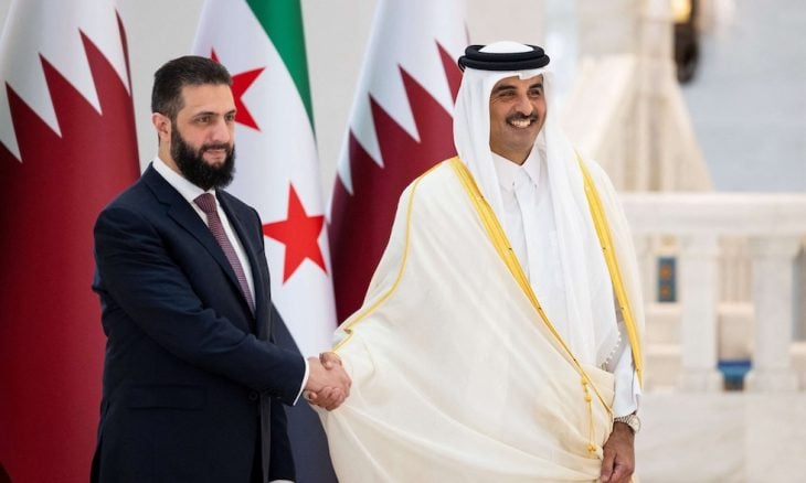 أمير قطر والرئيس السوري يستعرضان الأوضاع الإقليمية والدولية