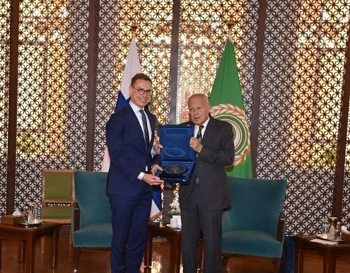 أبو الغيط يناقش مع الرئيس الفنلندي التطورات الراهنة على الساحتين الإقليمية والدولية