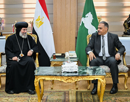 محافظ الشرقية يستقبل أسقف ميت غمر ووفدا كنسيا للتهنئة بعيد الأضحى