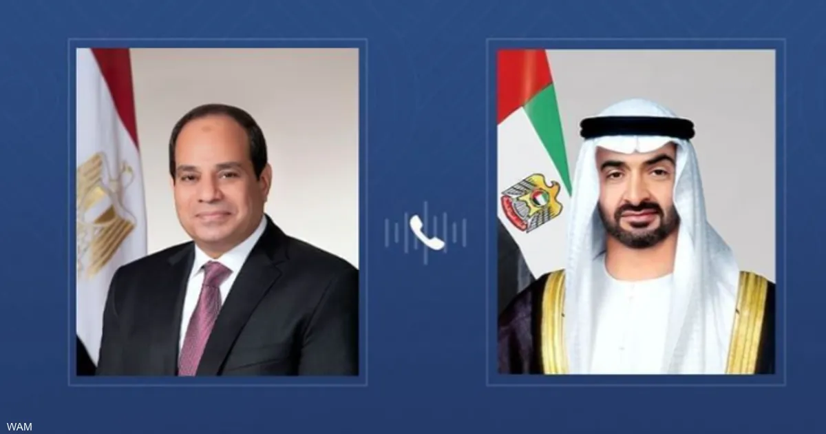 في اتصال مع رئيس الإمارات.. السيسي يدين الاعتداءات الإيرانية