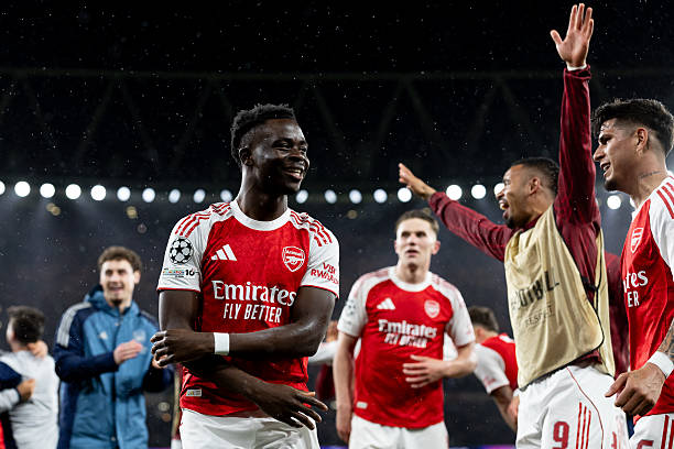 ساكا: أتمنى نهاية مثالية لمشوار أرسنال في دوري الأبطال