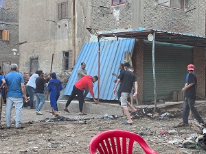 محافظة الجيزة تزيل 4 أسواق عشوائية في إمبابة