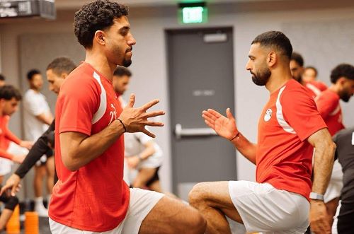 منتخب مصر يتدرب في فندق الإقامة استعدادا لمواجهة بلجيكا في كأس العالم