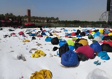 بسبب الشمس.. إغلاق منطقة المشجعين في العاصمة الجديدة خلال مباراة مصر وإيران