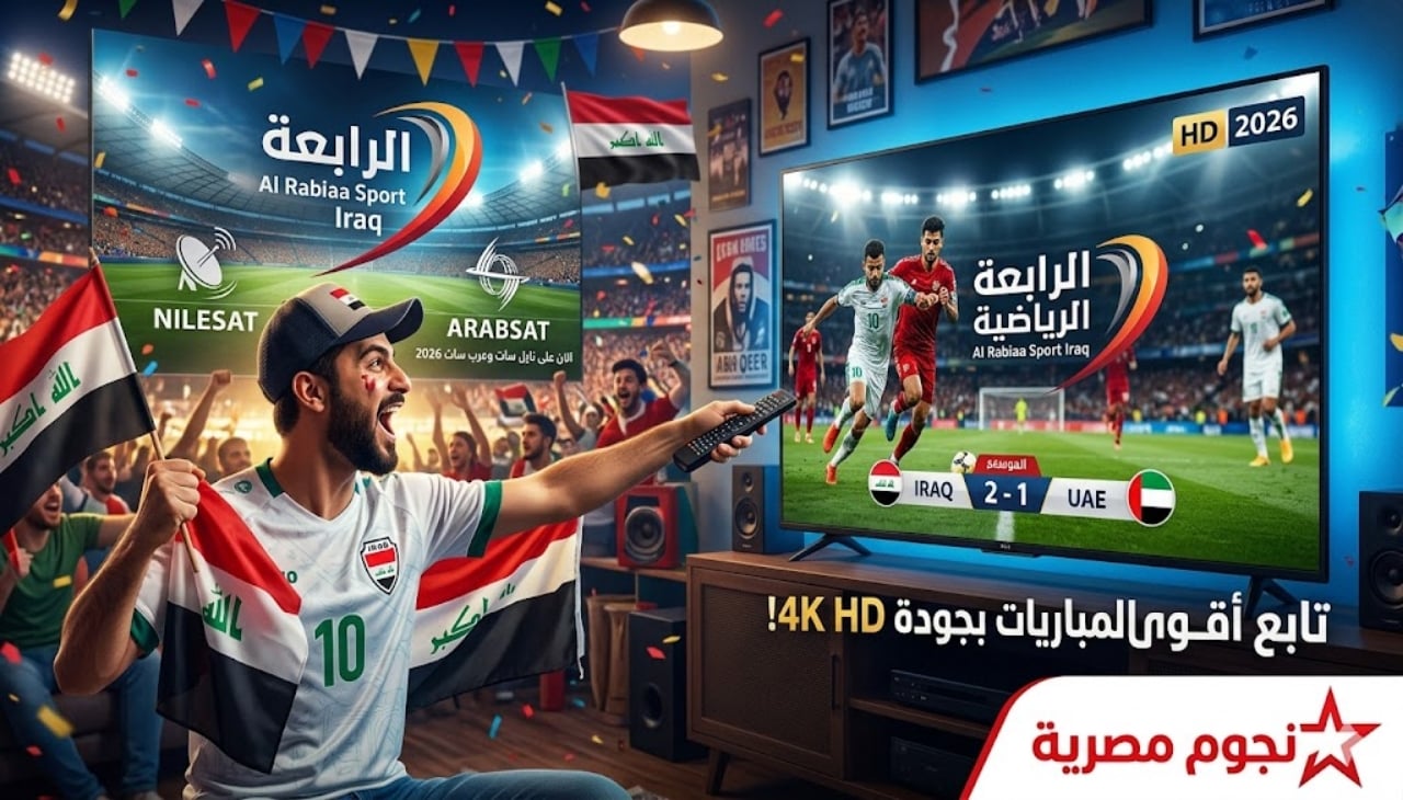 حمل تردد قناة الرابعة الرياضية العراقية 2026 الجديد على نايل سات وعرب سات.. تابع أقوى المباريات بجودة HD